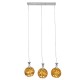 GloboStar® MARGARO 01671 Μοντέρνο Κρεμαστό Φωτιστικό Οροφής Τρίφωτο 3 x E27 Χρυσό Μεταλλικό με Κρύσταλλα Μ64 x Π18 x Υ24cm GloboStar® MARGARO 01671 Μοντέρνο Κρεμαστό Φωτιστικό Οροφής Τρίφωτο 3 x E27 Χρυσό Μεταλλικό με Κρύσταλλα Μ64 x Π18 x Υ24cm