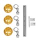 GloboStar® MARGARO 01671 Μοντέρνο Κρεμαστό Φωτιστικό Οροφής Τρίφωτο 3 x E27 Χρυσό Μεταλλικό με Κρύσταλλα Μ64 x Π18 x Υ24cm GloboStar® MARGARO 01671 Μοντέρνο Κρεμαστό Φωτιστικό Οροφής Τρίφωτο 3 x E27 Χρυσό Μεταλλικό με Κρύσταλλα Μ64 x Π18 x Υ24cm