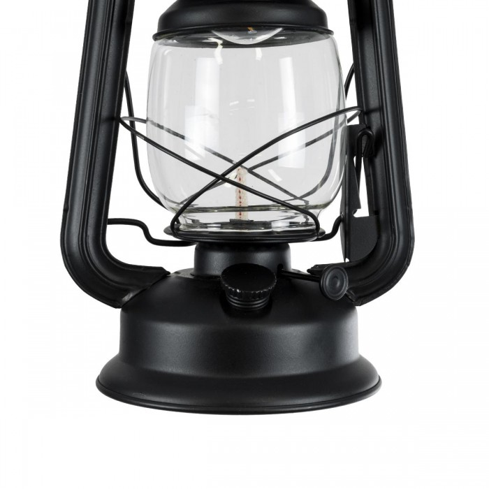 GLOBOSTAR® BARBAROSSA 01704 Vintage Κρεμαστό Φωτιστικό Οροφής με Ντουί 1 x E27 AC 220-240V IP20 - Μαύρο, Μπεζ & Διάφανο - Μ18 x Π18 x Υ28cm