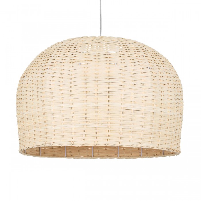 GloboStar® BERMUDA 01709 Μοντέρνο Κρεμαστό Φωτιστικό Οροφής Μονόφωτο 1 x E27 Μπεζ Μπαμπού Καμπάνα Φ50 x Υ34cm GloboStar® BERMUDA 01709 Μοντέρνο Κρεμαστό Φωτιστικό Οροφής Μονόφωτο 1 x E27 Μπεζ Μπαμπού Καμπάνα Φ50 x Υ34cm