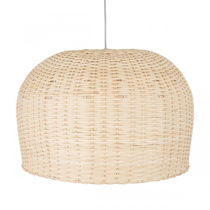 GloboStar® BERMUDA 01709 Μοντέρνο Κρεμαστό Φωτιστικό Οροφής Μονόφωτο 1 x E27 Μπεζ Μπαμπού Καμπάνα Φ50 x Υ34cm GloboStar® BERMUDA 01709 Μοντέρνο Κρεμαστό Φωτιστικό Οροφής Μονόφωτο 1 x E27 Μπεζ Μπαμπού Καμπάνα Φ50 x Υ34cm