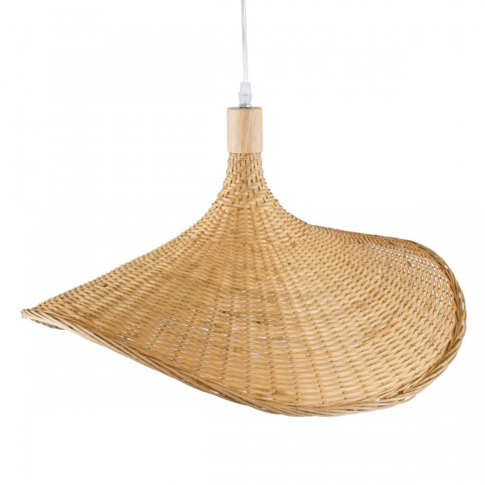 GloboStar® CUBA 01719 Vintage Κρεμαστό Φωτιστικό Οροφής Μονόφωτο 1 x E27 Μπεζ Ξύλινο Μπαμπού Φ53 x Y30cm GloboStar® CUBA 01719 Vintage Κρεμαστό Φωτιστικό Οροφής Μονόφωτο 1 x E27 Μπεζ Ξύλινο Μπαμπού Φ53 x Y30cm