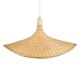 GloboStar® CUBA 01719 Vintage Κρεμαστό Φωτιστικό Οροφής Μονόφωτο 1 x E27 Μπεζ Ξύλινο Μπαμπού Φ53 x Y30cm GloboStar® CUBA 01719 Vintage Κρεμαστό Φωτιστικό Οροφής Μονόφωτο 1 x E27 Μπεζ Ξύλινο Μπαμπού Φ53 x Y30cm