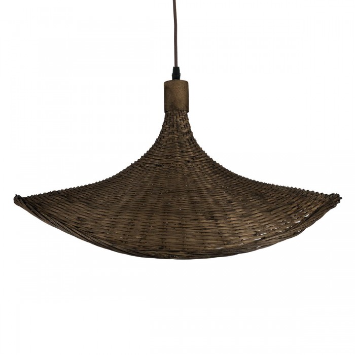 GloboStar® CUBA 01720 Vintage Κρεμαστό Φωτιστικό Οροφής Μονόφωτο 1 x E27 Καφέ Ξύλινο Μπαμπού Φ53 x Y30cm GloboStar® CUBA 01720 Vintage Κρεμαστό Φωτιστικό Οροφής Μονόφωτο 1 x E27 Καφέ Ξύλινο Μπαμπού Φ53 x Y30cm