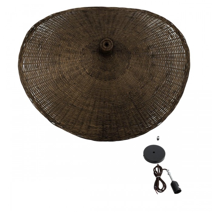 GloboStar® CUBA 01722 Vintage Κρεμαστό Φωτιστικό Οροφής Μονόφωτο 1 x E27 Καφέ Ξύλινο Μπαμπού Φ63 x Y32cm GloboStar® CUBA 01722 Vintage Κρεμαστό Φωτιστικό Οροφής Μονόφωτο 1 x E27 Καφέ Ξύλινο Μπαμπού Φ63 x Y32cm
