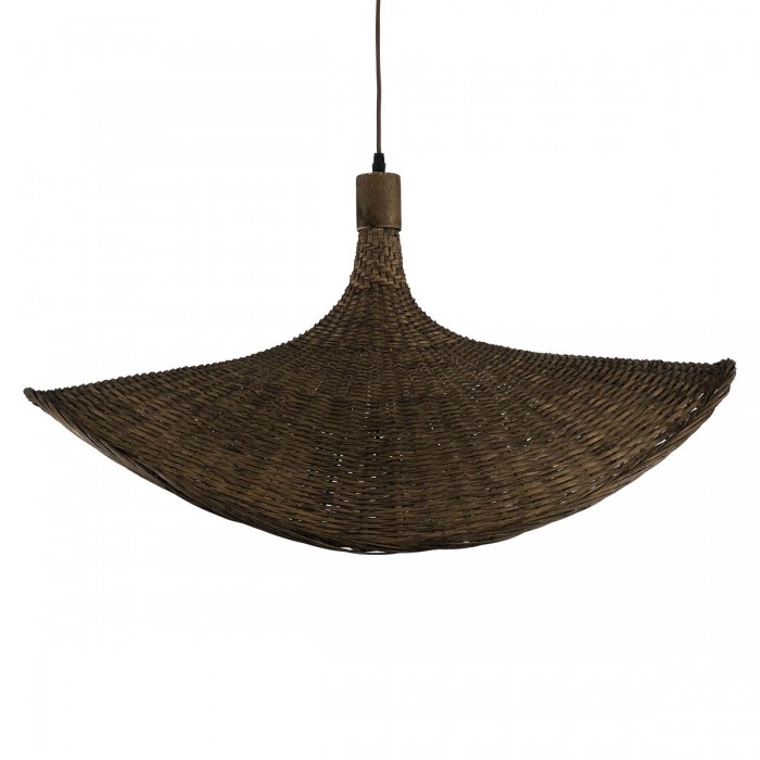 GloboStar® CUBA 01722 Vintage Κρεμαστό Φωτιστικό Οροφής Μονόφωτο 1 x E27 Καφέ Ξύλινο Μπαμπού Φ63 x Y32cm GloboStar® CUBA 01722 Vintage Κρεμαστό Φωτιστικό Οροφής Μονόφωτο 1 x E27 Καφέ Ξύλινο Μπαμπού Φ63 x Y32cm