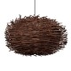 GloboStar® MINORCA 01734 Μοντέρνο Κρεμαστό Φωτιστικό Οροφής Μονόφωτο 1 x E27 Καφέ Μπαμπού Καμπάνα Φ60 x Υ35cm GloboStar® MINORCA 01734 Μοντέρνο Κρεμαστό Φωτιστικό Οροφής Μονόφωτο 1 x E27 Καφέ Μπαμπού Καμπάνα Φ60 x Υ35cm