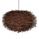 GloboStar® MINORCA 01734 Μοντέρνο Κρεμαστό Φωτιστικό Οροφής Μονόφωτο 1 x E27 Καφέ Μπαμπού Καμπάνα Φ60 x Υ35cm GloboStar® MINORCA 01734 Μοντέρνο Κρεμαστό Φωτιστικό Οροφής Μονόφωτο 1 x E27 Καφέ Μπαμπού Καμπάνα Φ60 x Υ35cm