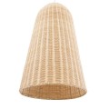 GloboStar® FAROL 01746 Μοντέρνο Κρεμαστό Φωτιστικό Οροφής Μονόφωτο 1 x E27 Μπεζ Μπαμπού Καμπάνα Φ60 x Υ100cm
