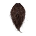 GloboStar® ARCHIPELAGO 01748 Boho Κρεμαστό Φωτιστικό Οροφής Μονόφωτο 1 x E27 AC220-240V IP20 - Φ30 x Υ63cm - Καφέ Ξύλινο Πλέγμα