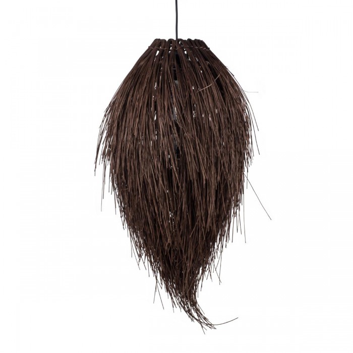 GloboStar® ARCHIPELAGO 01748 Boho Κρεμαστό Φωτιστικό Οροφής Μονόφωτο 1 x E27 AC220-240V IP20 - Φ30 x Υ63cm - Καφέ Ξύλινο Πλέγμα GloboStar® ARCHIPELAGO 01748 Boho Κρεμαστό Φωτιστικό Οροφής Μονόφωτο 1 x E27 AC220-240V IP20 - Φ30 x Υ63cm - Καφέ Ξύλινο Πλέγμα
