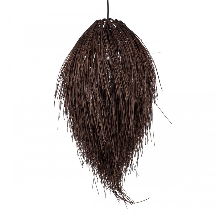 GloboStar® ARCHIPELAGO 01748 Boho Κρεμαστό Φωτιστικό Οροφής Μονόφωτο 1 x E27 AC220-240V IP20 - Φ30 x Υ63cm - Καφέ Ξύλινο Πλέγμα GloboStar® ARCHIPELAGO 01748 Boho Κρεμαστό Φωτιστικό Οροφής Μονόφωτο 1 x E27 AC220-240V IP20 - Φ30 x Υ63cm - Καφέ Ξύλινο Πλέγμα