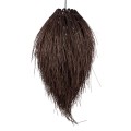 GloboStar® ARCHIPELAGO 01748 Boho Κρεμαστό Φωτιστικό Οροφής Μονόφωτο 1 x E27 AC220-240V IP20 - Φ30 x Υ63cm - Καφέ Ξύλινο Πλέγμα