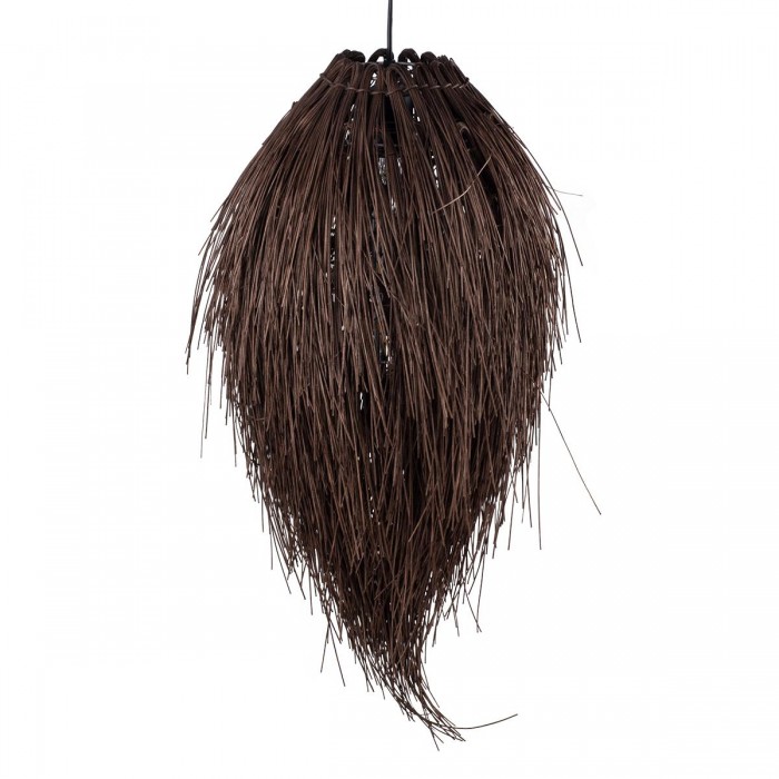 GloboStar® ARCHIPELAGO 01748 Boho Κρεμαστό Φωτιστικό Οροφής Μονόφωτο 1 x E27 AC220-240V IP20 - Φ30 x Υ63cm - Καφέ Ξύλινο Πλέγμα GloboStar® ARCHIPELAGO 01748 Boho Κρεμαστό Φωτιστικό Οροφής Μονόφωτο 1 x E27 AC220-240V IP20 - Φ30 x Υ63cm - Καφέ Ξύλινο Πλέγμα