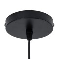 GloboStar® ARCHIPELAGO 01748 Boho Κρεμαστό Φωτιστικό Οροφής Μονόφωτο 1 x E27 AC220-240V IP20 - Φ30 x Υ63cm - Καφέ Ξύλινο Πλέγμα