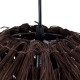 GloboStar® ARCHIPELAGO 01750 Boho Κρεμαστό Φωτιστικό Οροφής Μονόφωτο 1 x E27 AC220-240V IP20 - Φ40 x Υ63cm - Καφέ Ξύλινο Πλέγμα GloboStar® ARCHIPELAGO 01750 Boho Κρεμαστό Φωτιστικό Οροφής Μονόφωτο 1 x E27 AC220-240V IP20 - Φ40 x Υ63cm - Καφέ Ξύλινο Πλέγμα