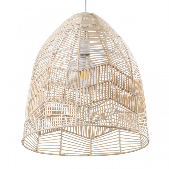 GloboStar® ALOHA 01751 Μοντέρνο Κρεμαστό Φωτιστικό Οροφής Μονόφωτο 1 x E27 Μπεζ Σχοινί Καμπάνα Φ43 x Υ46cm GloboStar® ALOHA 01751 Μοντέρνο Κρεμαστό Φωτιστικό Οροφής Μονόφωτο 1 x E27 Μπεζ Σχοινί Καμπάνα Φ43 x Υ46cm