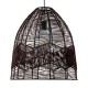 GloboStar® ALOHA 01752 Μοντέρνο Κρεμαστό Φωτιστικό Οροφής Μονόφωτο 1 x E27 Καφέ Σχοινί Καμπάνα Φ43 x Υ46cm GloboStar® ALOHA 01752 Μοντέρνο Κρεμαστό Φωτιστικό Οροφής Μονόφωτο 1 x E27 Καφέ Σχοινί Καμπάνα Φ43 x Υ46cm