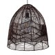 GloboStar® ALOHA 01752 Μοντέρνο Κρεμαστό Φωτιστικό Οροφής Μονόφωτο 1 x E27 Καφέ Σχοινί Καμπάνα Φ43 x Υ46cm GloboStar® ALOHA 01752 Μοντέρνο Κρεμαστό Φωτιστικό Οροφής Μονόφωτο 1 x E27 Καφέ Σχοινί Καμπάνα Φ43 x Υ46cm