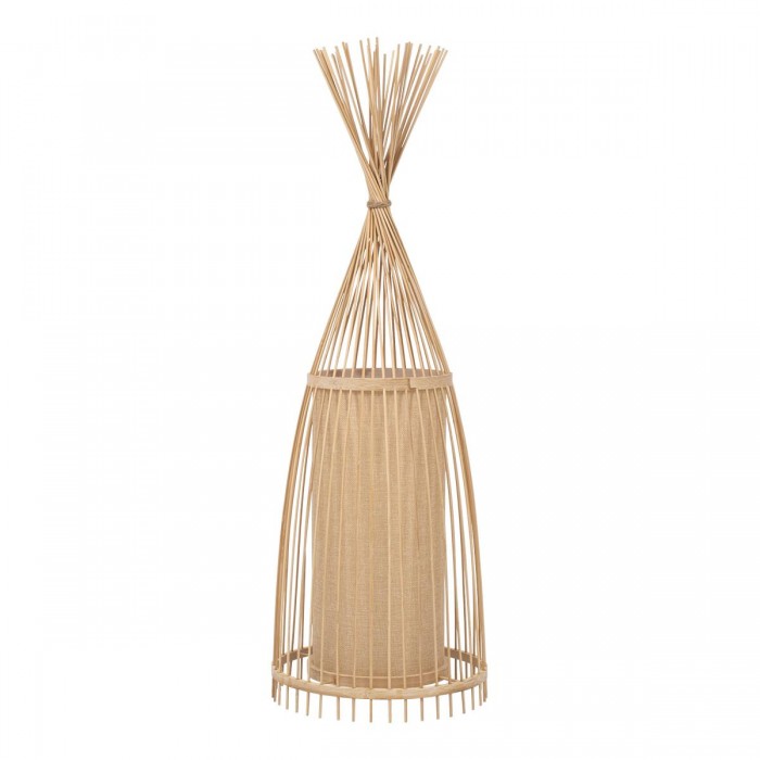 GloboStar® AZORES 01753 Μοντέρνο Φωτιστικό Δαπέδου Μονόφωτο 1 x E27 Μπεζ Μπαμπού Πλέγμα D30 x H90cm GloboStar® AZORES 01753 Μοντέρνο Φωτιστικό Δαπέδου Μονόφωτο 1 x E27 Μπεζ Μπαμπού Πλέγμα D30 x H90cm