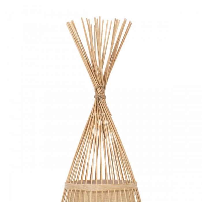 GloboStar® AZORES 01753 Μοντέρνο Φωτιστικό Δαπέδου Μονόφωτο 1 x E27 Μπεζ Μπαμπού Πλέγμα D30 x H90cm GloboStar® AZORES 01753 Μοντέρνο Φωτιστικό Δαπέδου Μονόφωτο 1 x E27 Μπεζ Μπαμπού Πλέγμα D30 x H90cm