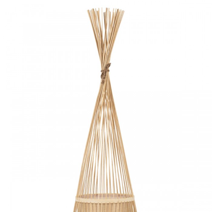 GloboStar® AZORES 01755 Μοντέρνο Φωτιστικό Δαπέδου Μονόφωτο 1 x E27 Μπεζ Μπαμπού Πλέγμα D40 x H150cm GloboStar® AZORES 01755 Μοντέρνο Φωτιστικό Δαπέδου Μονόφωτο 1 x E27 Μπεζ Μπαμπού Πλέγμα D40 x H150cm