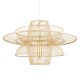 GloboStar® BALI 01758 Boho Κρεμαστό Φωτιστικό Οροφής Μονόφωτο 1 x E27 Μπεζ Ξύλινο Μπαμπού Πλέγμα Φ100 x Y60cm GloboStar® BALI 01758 Boho Κρεμαστό Φωτιστικό Οροφής Μονόφωτο 1 x E27 Μπεζ Ξύλινο Μπαμπού Πλέγμα Φ100 x Y60cm