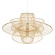 GloboStar® BALI 01758 Boho Κρεμαστό Φωτιστικό Οροφής Μονόφωτο 1 x E27 Μπεζ Ξύλινο Μπαμπού Πλέγμα Φ100 x Y60cm GloboStar® BALI 01758 Boho Κρεμαστό Φωτιστικό Οροφής Μονόφωτο 1 x E27 Μπεζ Ξύλινο Μπαμπού Πλέγμα Φ100 x Y60cm