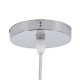 GloboStar® CUBA 01767 Μοντέρνο Κρεμαστό Φωτιστικό Οροφής Μονόφωτο 1 x E27 Μπεζ Μπαμπού Πλέγμα Φ80 x Υ49cm