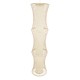 GloboStar® HIBISCUS 01783 Μοντέρνο Κρεμαστό Φωτιστικό Οροφής Μονόφωτο 1 x E27 Μπεζ Μπαμπού Πλέγμα Φ35 x Υ150cm