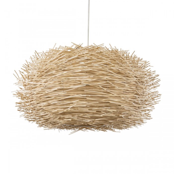 GloboStar® MINORCA 01786 Boho Κρεμαστό Φωτιστικό Οροφής Μονόφωτο 1 x E27 AC220-240V IP20 - Φ100 x Υ45cm - Μπεζ Ξύλινο Πλέγμα GloboStar® MINORCA 01786 Boho Κρεμαστό Φωτιστικό Οροφής Μονόφωτο 1 x E27 AC220-240V IP20 - Φ100 x Υ45cm - Μπεζ Ξύλινο Πλέγμα