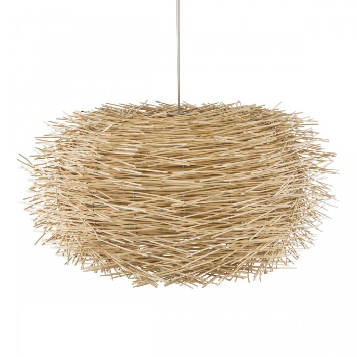 GloboStar® MINORCA 01786 Boho Κρεμαστό Φωτιστικό Οροφής Μονόφωτο 1 x E27 AC220-240V IP20 - Φ100 x Υ45cm - Μπεζ Ξύλινο Πλέγμα GloboStar® MINORCA 01786 Boho Κρεμαστό Φωτιστικό Οροφής Μονόφωτο 1 x E27 AC220-240V IP20 - Φ100 x Υ45cm - Μπεζ Ξύλινο Πλέγμα