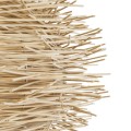 GloboStar® MINORCA 01786 Boho Κρεμαστό Φωτιστικό Οροφής Μονόφωτο 1 x E27 AC220-240V IP20 - Φ100 x Υ45cm - Μπεζ Ξύλινο Πλέγμα