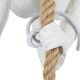 GloboStar® APES 01802 Μοντέρνο Κρεμαστό Φωτιστικό Οροφής Μονόφωτο 1 x E27 Λευκό με Μπεζ Σχοινί Φιγούρα Μ26 x Π28 x Υ69cm GloboStar® APES 01802 Μοντέρνο Κρεμαστό Φωτιστικό Οροφής Μονόφωτο 1 x E27 Λευκό με Μπεζ Σχοινί Φιγούρα Μ26 x Π28 x Υ69cm