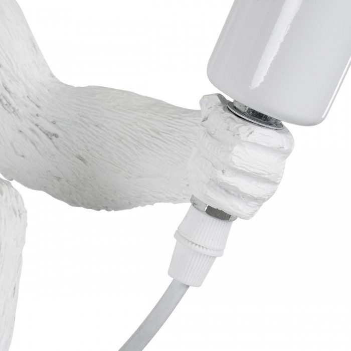 GloboStar® APES 01802 Μοντέρνο Κρεμαστό Φωτιστικό Οροφής Μονόφωτο 1 x E27 Λευκό με Μπεζ Σχοινί Φιγούρα Μ26 x Π28 x Υ69cm GloboStar® APES 01802 Μοντέρνο Κρεμαστό Φωτιστικό Οροφής Μονόφωτο 1 x E27 Λευκό με Μπεζ Σχοινί Φιγούρα Μ26 x Π28 x Υ69cm