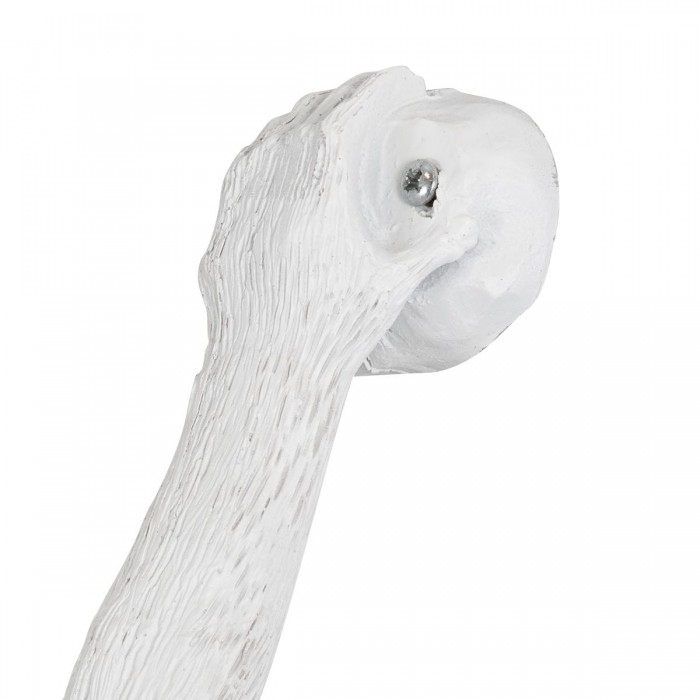 GloboStar® APES 01805 Μοντέρνο Φωτιστικό Τοίχου Απλίκα Μονόφωτο 1 x E27 Λευκό Φιγούρα L34 x W31 x H61cm