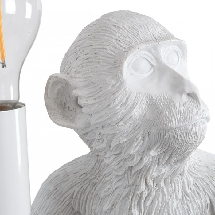 GloboStar® APES 01808 Μοντέρνο Φωτιστικό Πορτατίφ Λαμπατέρ Μονόφωτο 1 x E27 Λευκό Φιγούρα L30 x W27 x H30cm GloboStar® APES 01808 Μοντέρνο Φωτιστικό Πορτατίφ Λαμπατέρ Μονόφωτο 1 x E27 Λευκό Φιγούρα L30 x W27 x H30cm