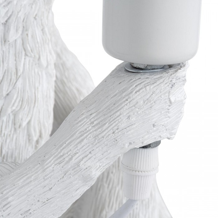 GloboStar® APES 01808 Μοντέρνο Φωτιστικό Πορτατίφ Λαμπατέρ Μονόφωτο 1 x E27 Λευκό Φιγούρα L30 x W27 x H30cm GloboStar® APES 01808 Μοντέρνο Φωτιστικό Πορτατίφ Λαμπατέρ Μονόφωτο 1 x E27 Λευκό Φιγούρα L30 x W27 x H30cm