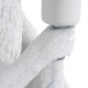 GloboStar® APES 01808 Μοντέρνο Φωτιστικό Πορτατίφ Λαμπατέρ Μονόφωτο 1 x E27 Λευκό Φιγούρα L30 x W27 x H30cm GloboStar® APES 01808 Μοντέρνο Φωτιστικό Πορτατίφ Λαμπατέρ Μονόφωτο 1 x E27 Λευκό Φιγούρα L30 x W27 x H30cm