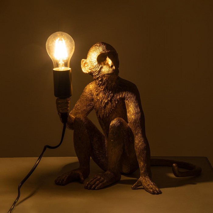 GloboStar® APES 01809 Μοντέρνο Φωτιστικό Πορτατίφ Λαμπατέρ Μονόφωτο 1 x E27 Χρυσό Φιγούρα L30 x W27 x H30cm GloboStar® APES 01809 Μοντέρνο Φωτιστικό Πορτατίφ Λαμπατέρ Μονόφωτο 1 x E27 Χρυσό Φιγούρα L30 x W27 x H30cm