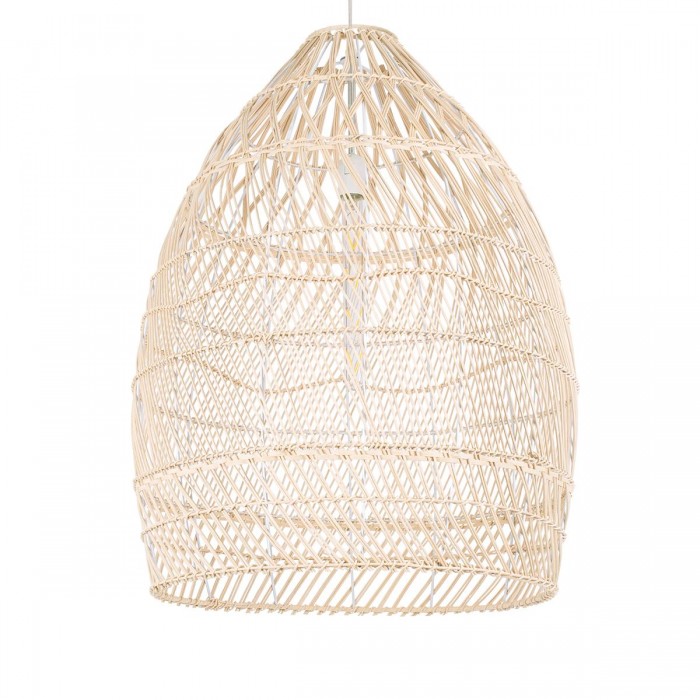 GloboStar® MALIBU 01810 Μοντέρνο Κρεμαστό Φωτιστικό Οροφής Μονόφωτο 1 x E27 Μπεζ Μπαμπού Καμπάνα Φ57 x Υ75cm GloboStar® MALIBU 01810 Μοντέρνο Κρεμαστό Φωτιστικό Οροφής Μονόφωτο 1 x E27 Μπεζ Μπαμπού Καμπάνα Φ57 x Υ75cm