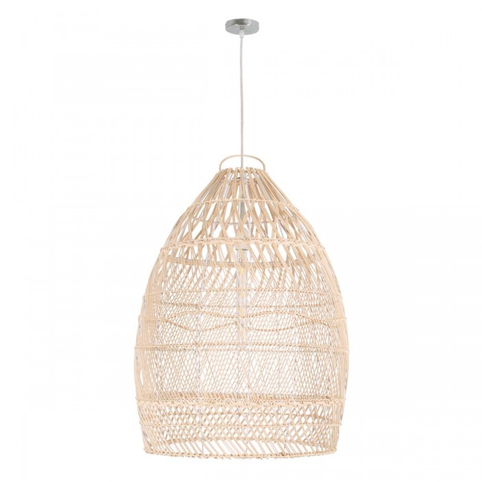 GloboStar® MALIBU 01810 Μοντέρνο Κρεμαστό Φωτιστικό Οροφής Μονόφωτο 1 x E27 Μπεζ Μπαμπού Καμπάνα Φ57 x Υ75cm GloboStar® MALIBU 01810 Μοντέρνο Κρεμαστό Φωτιστικό Οροφής Μονόφωτο 1 x E27 Μπεζ Μπαμπού Καμπάνα Φ57 x Υ75cm
