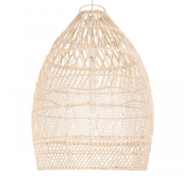 GloboStar® MALIBU 01810 Μοντέρνο Κρεμαστό Φωτιστικό Οροφής Μονόφωτο 1 x E27 Μπεζ Μπαμπού Καμπάνα Φ57 x Υ75cm GloboStar® MALIBU 01810 Μοντέρνο Κρεμαστό Φωτιστικό Οροφής Μονόφωτο 1 x E27 Μπεζ Μπαμπού Καμπάνα Φ57 x Υ75cm