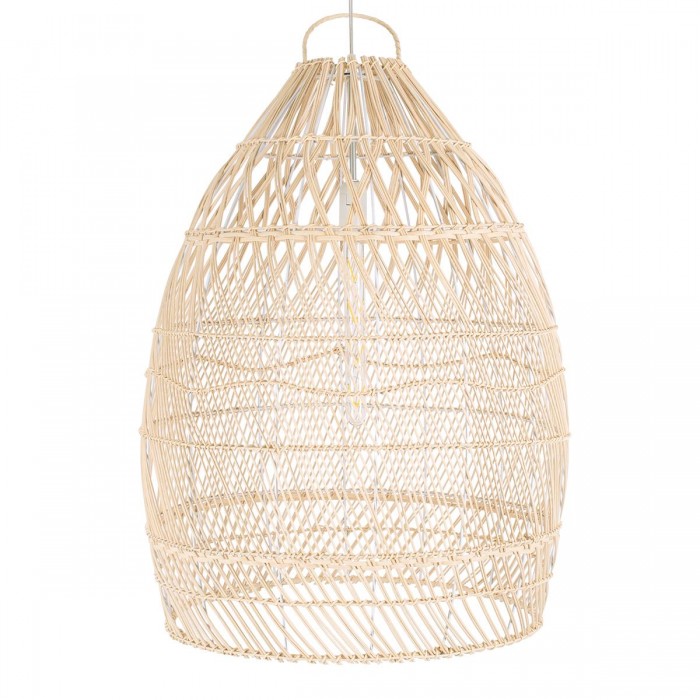GloboStar® MALIBU 01810 Μοντέρνο Κρεμαστό Φωτιστικό Οροφής Μονόφωτο 1 x E27 Μπεζ Μπαμπού Καμπάνα Φ57 x Υ75cm GloboStar® MALIBU 01810 Μοντέρνο Κρεμαστό Φωτιστικό Οροφής Μονόφωτο 1 x E27 Μπεζ Μπαμπού Καμπάνα Φ57 x Υ75cm