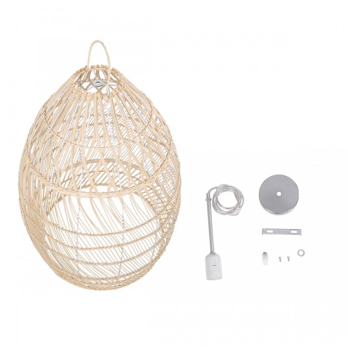 GloboStar® MALIBU 01810 Μοντέρνο Κρεμαστό Φωτιστικό Οροφής Μονόφωτο 1 x E27 Μπεζ Μπαμπού Καμπάνα Φ57 x Υ75cm GloboStar® MALIBU 01810 Μοντέρνο Κρεμαστό Φωτιστικό Οροφής Μονόφωτο 1 x E27 Μπεζ Μπαμπού Καμπάνα Φ57 x Υ75cm