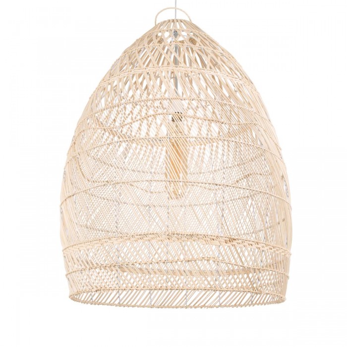 GloboStar® MALIBU 01811 Μοντέρνο Κρεμαστό Φωτιστικό Οροφής Μονόφωτο 1 x E27 Μπεζ Μπαμπού Καμπάνα Φ76 x Υ100cm GloboStar® MALIBU 01811 Μοντέρνο Κρεμαστό Φωτιστικό Οροφής Μονόφωτο 1 x E27 Μπεζ Μπαμπού Καμπάνα Φ76 x Υ100cm