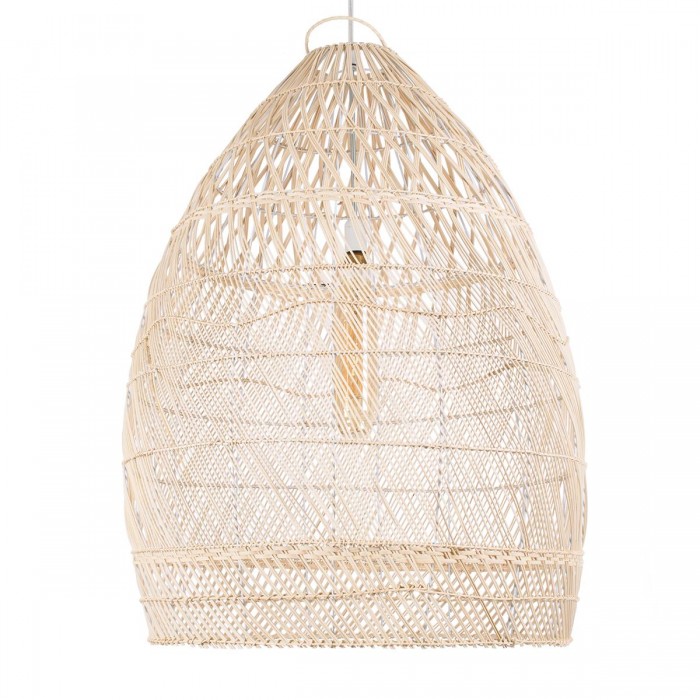 GloboStar® MALIBU 01811 Μοντέρνο Κρεμαστό Φωτιστικό Οροφής Μονόφωτο 1 x E27 Μπεζ Μπαμπού Καμπάνα Φ76 x Υ100cm GloboStar® MALIBU 01811 Μοντέρνο Κρεμαστό Φωτιστικό Οροφής Μονόφωτο 1 x E27 Μπεζ Μπαμπού Καμπάνα Φ76 x Υ100cm