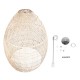 GloboStar® MALIBU 01813 Μοντέρνο Κρεμαστό Φωτιστικό Οροφής Μονόφωτο 1 x E27 Μπεζ Μπαμπού Καμπάνα Φ120 x Υ156cm GloboStar® MALIBU 01813 Μοντέρνο Κρεμαστό Φωτιστικό Οροφής Μονόφωτο 1 x E27 Μπεζ Μπαμπού Καμπάνα Φ120 x Υ156cm