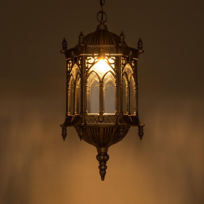 GloboStar® DARCY 01815 Vintage Κρεμαστό Φωτιστικό Οροφής Μονόφωτο 1 x E27 Μπρούτζινο Μεταλλικό Φανάρι Πλέγμα Φ35 x Υ61cm GloboStar® DARCY 01815 Vintage Κρεμαστό Φωτιστικό Οροφής Μονόφωτο 1 x E27 Μπρούτζινο Μεταλλικό Φανάρι Πλέγμα Φ35 x Υ61cm