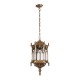GloboStar® DARCY 01815 Vintage Κρεμαστό Φωτιστικό Οροφής Μονόφωτο 1 x E27 Μπρούτζινο Μεταλλικό Φανάρι Πλέγμα Φ35 x Υ61cm GloboStar® DARCY 01815 Vintage Κρεμαστό Φωτιστικό Οροφής Μονόφωτο 1 x E27 Μπρούτζινο Μεταλλικό Φανάρι Πλέγμα Φ35 x Υ61cm